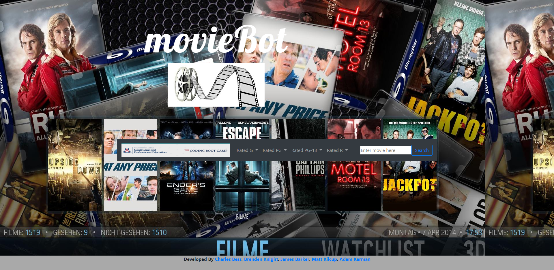 movieBot screenshot